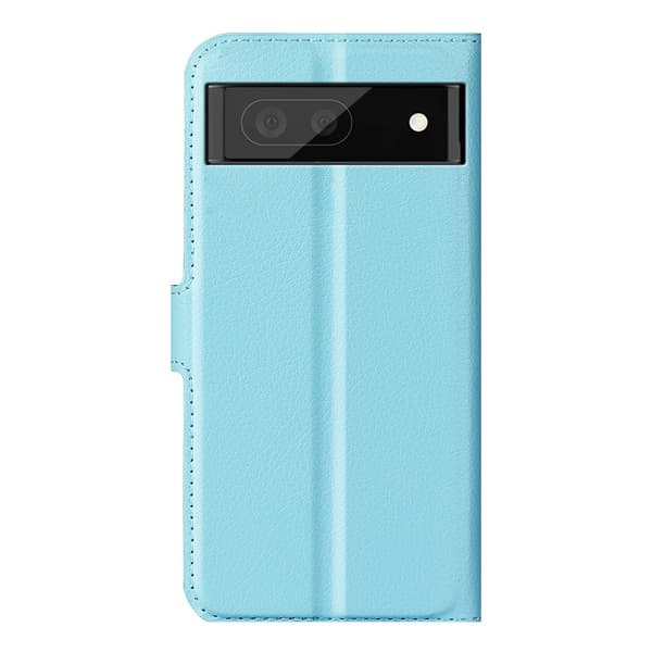 【YD】Google Pixel 6A Cover Litchi Læder Lyseblå 65