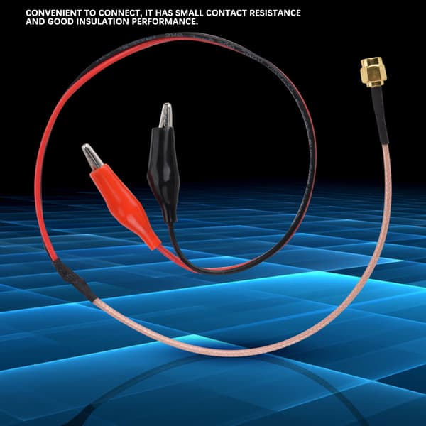 RF Testkabel Rød Sort Ledning 52cm
