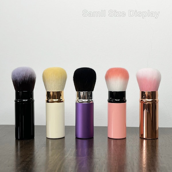 Högkvalitativt bärbart mini-infällbart sminkverktyg för rougeborste Flat head brush