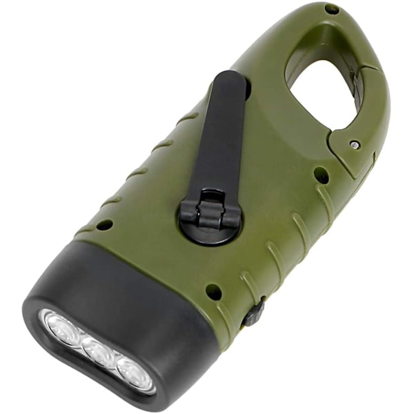 Hand Crank Rechargeable Flashlight, Solar LED Flashlight