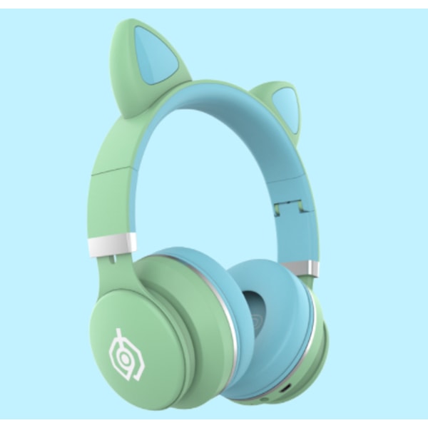 Hörlurar Cat Ear Bluetooth Wireless Over light green