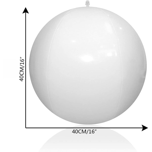 40CM Glødende LED Kugle Oppustelig PVC Ballon