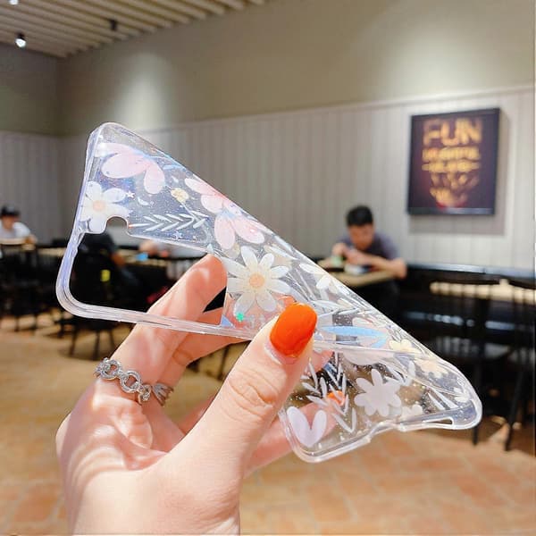 (Ny) Til Samsung Galaxy A02s EU Version Frisk Lille Blomster Epoxy TPU Telefoncover
