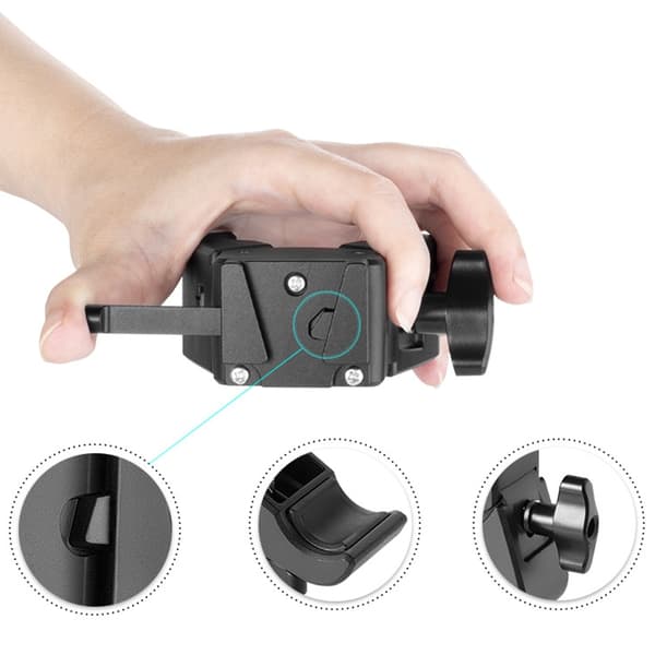 Universal V Mount Batteriklemme Store Klør Design Oppgraderinger for Lysstativ