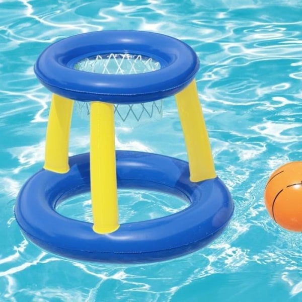 Flydende basketballring, bold, 3 ringe, diameter 61 cm