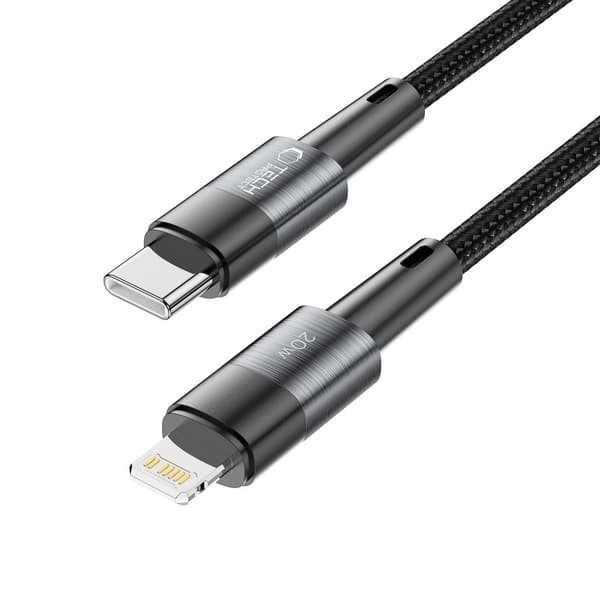 【YD】Tech-Protect 2 m 20W/3A PD Lightning - USB-C Kabel UltraBoost Grå 60