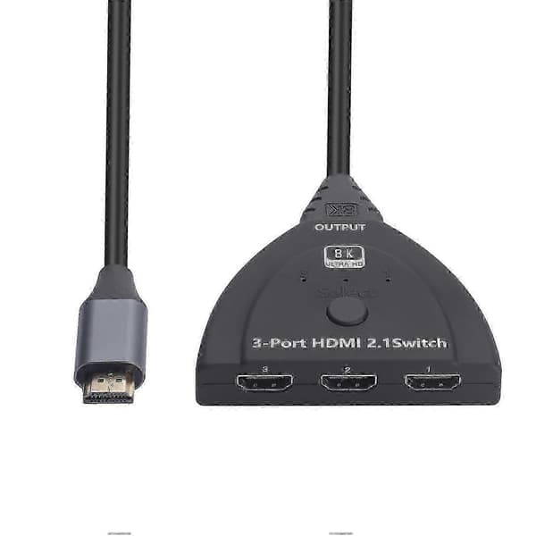 HDMI 2.1 Switch 3 Port 8K HDMI Switch Selector Box Stöder 8K@60Hz 4K@120Hz SZRH A-DS DP