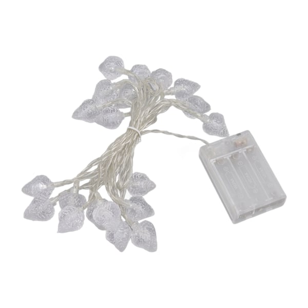 20 LED Utomhus Jordgubbsformade Fairy String Lights - Batteridrivna Juldekorationer för Hem och Rum