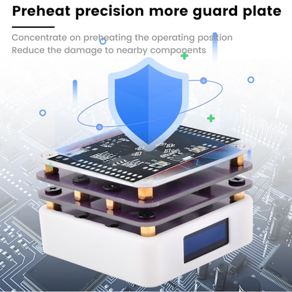 Mini Smart Termostat 20V Värme Lödningsplatta Svetsare för DIY-reparation och Laboratoriebruk