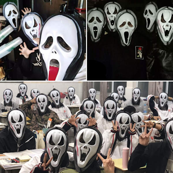Halloween maske, dødsgud for voksne børn, horror spøgelse maske (tusindben)