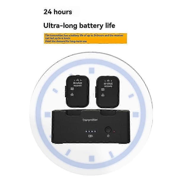 M-VAVE WP-12 2.4G trådløst øretelefonmonitor lydsystem overføring stereo mono opptaker sender mottaker OP