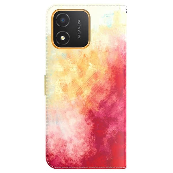 Til Honor X5 Akvarel Mønster Flip Læder Telefonetui Spring Cherry