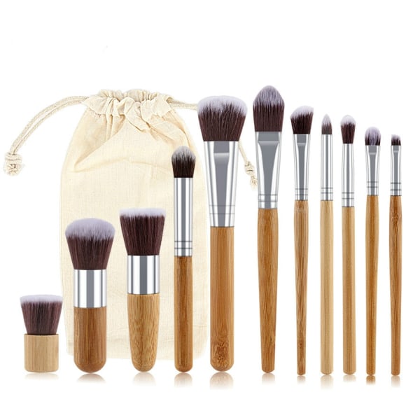 Topp 11-pack naturliga bambu set WithBag