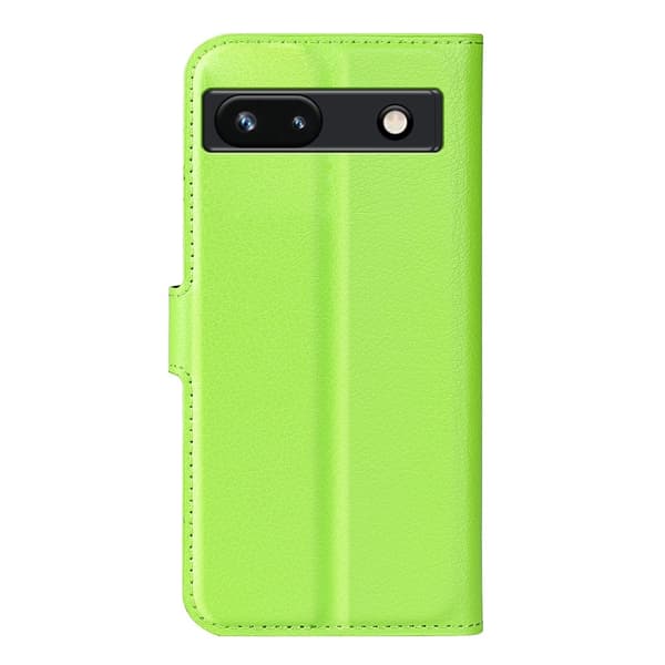 【YD】Google Pixel 7A Fodral Litchi Textur Läder Grön 70