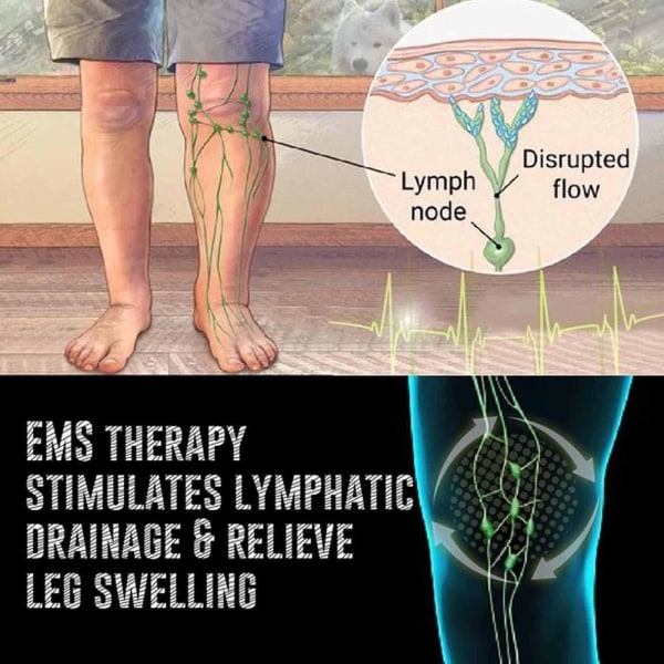Elektrisk EMS Fotmassage Pad Fötter Akupunktur Stimulator Massage white One-size