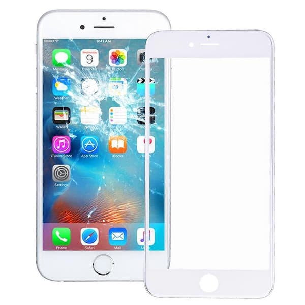 (Ny) Frontskærm Ydre Glaslinse med Front LCD Skærmramme til iPhone 6s White