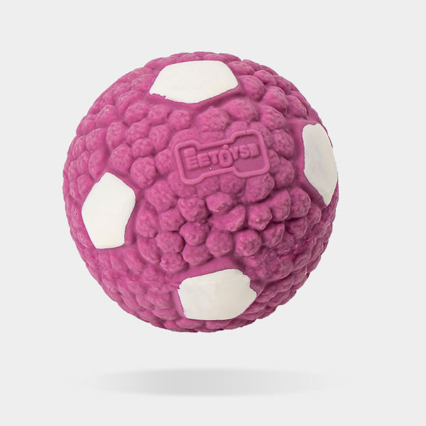 Hund Squeak Toys Hållbara tänder Rengöring Tuggboll Valp Tuggleksaker Husdjursmaterial för hundar Blue S