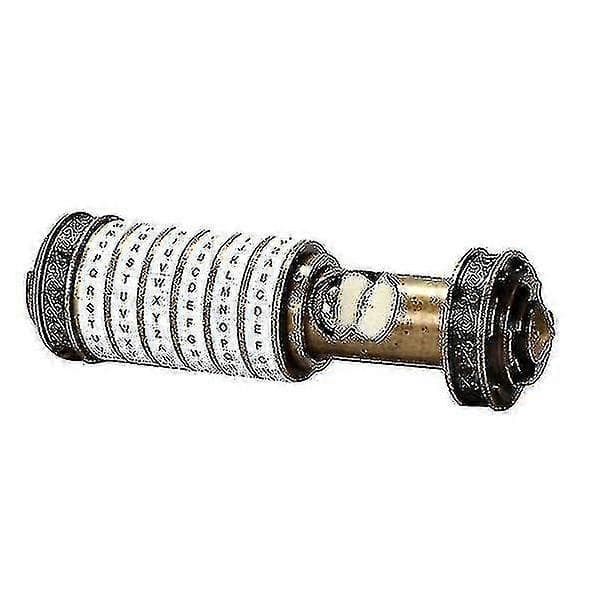 【BQ】Da Vinci kombinationslås, metall Cryptex-set vit och bronsfärg - Bra
