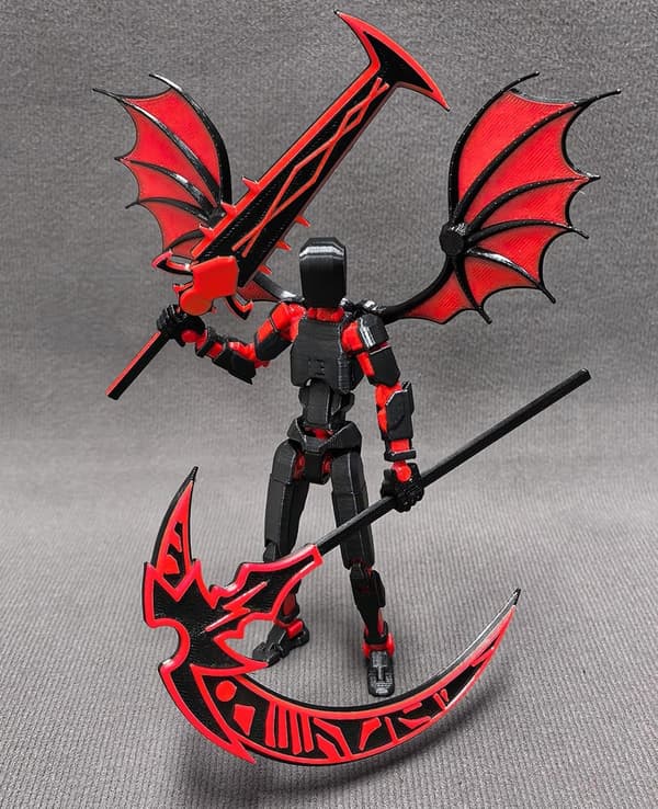 【YD】Samlet T13 Actionfigur Sæt, til Samlere Skrivebordsdekorationer, Rød