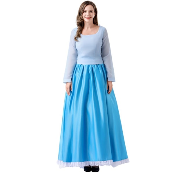 Vuxen Halloween Cosplay Klänning för Lilla Sjöjungfrun Ariel Prinsessa M