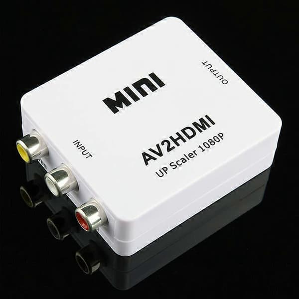 (Ny) Mini CVBS/L+R Audio til HDMI-omformeradapter Not Specified