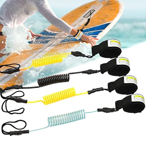 Stand-Up Paddle Board Surfebrett Wrap Leash SUP Leash Hand Tau Håndleddsstropp med justerbare ankelmansjetter for Paddle Board