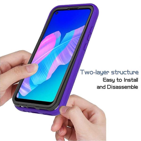 (Ny) For Huawei Y7p Starry Sky Solid Color Series Støtsikkert PC + TPU beskyttelsesdeksel White