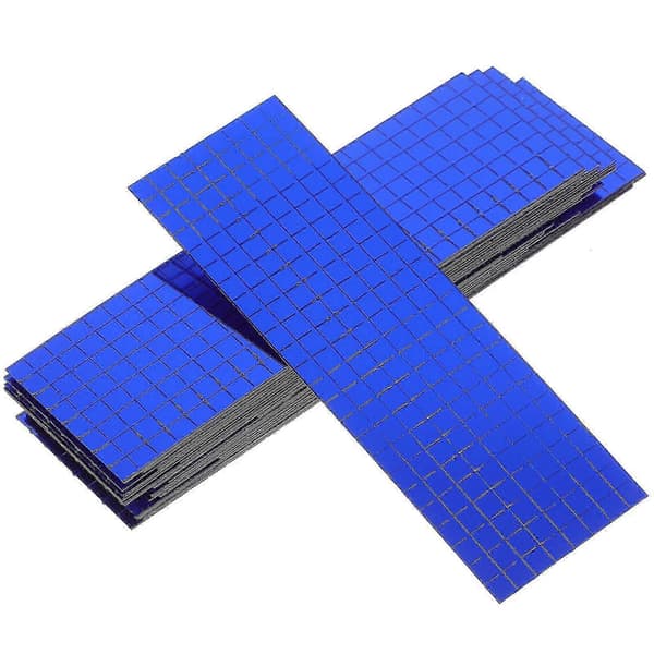 6 ruller selvklæbende mosaikmærkater DIY-materiale Blå Blue 100.00X4.00X0.10CM