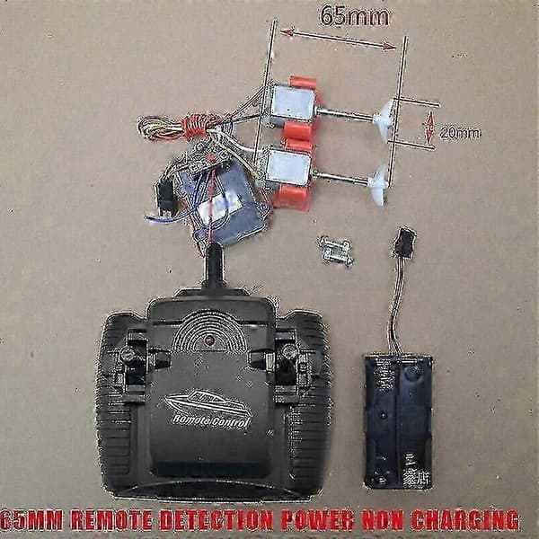 【YD】Rc Boat Model Boat Kits Shaft+Socket+Motor+Propeller+Controller+Receiver Kit Fk-Goodu 65mm