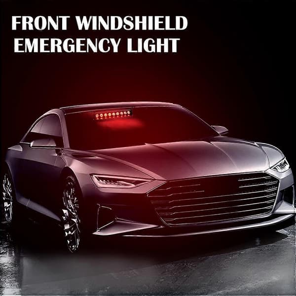 【YD】S1 9 LED Car Warning Light Strobe Flash Emergency Light Dashboard Indicator 12V Ultra Bright Red Blue Yellow White