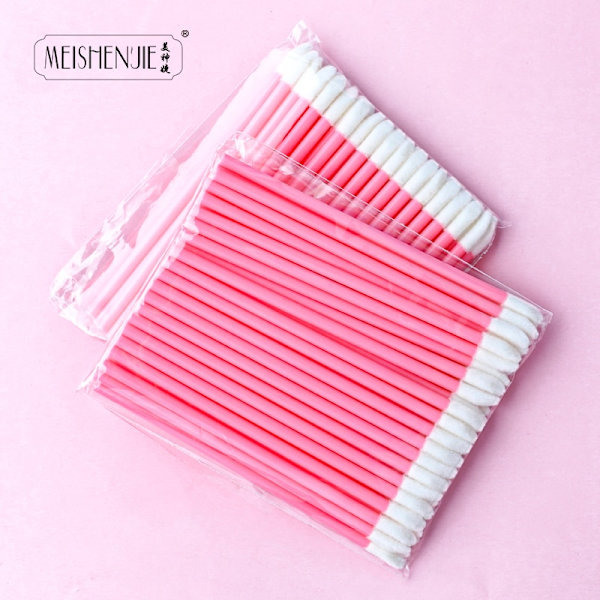 50/100 st Engångsverktyg för läppborste 100pcs pink