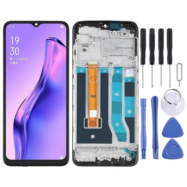 (Ny) TFT LCD-skjerm for OPPO A8 PDBM00 Digitizer komplett montering med ramme Not Specified