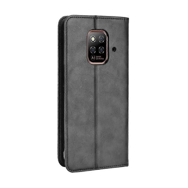 (Ny) För Ulefone Power Armor 14 / 14 Pro Magnetiskt Spänne Retro Textur Läder Telefonfodral Black