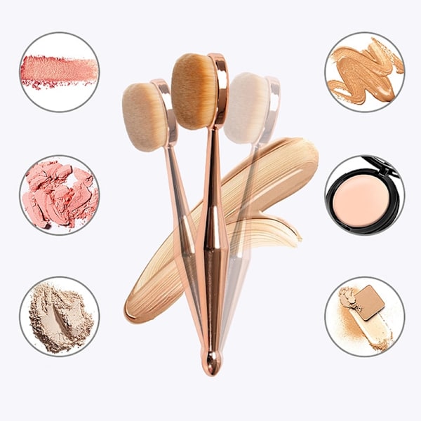Stor foundation borste tandborste sminkverktyg Brush with hat