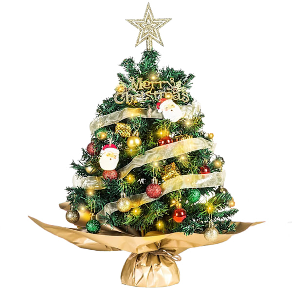 Miniatyr Julgran Dekorationssats - 45cm Grön