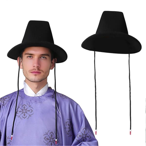 Bredbremmet Performance-hatt for menn - UV-beskyttelse for scene og cosplay A