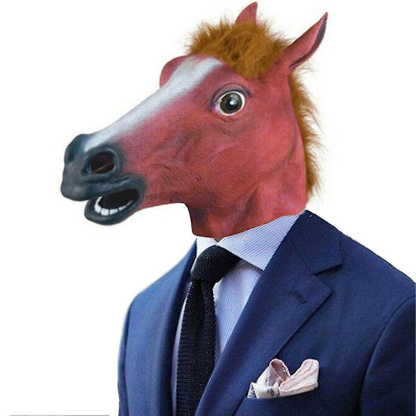 Nyhet Hestehode Maske Latex Rekvisitt for Fest og Halloween