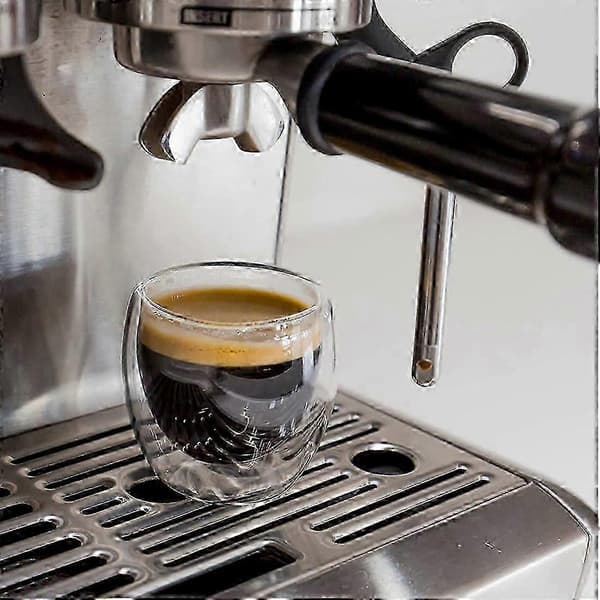 6-delad espressokopp dubbellager isolerad espressokopp glaskaffekopp