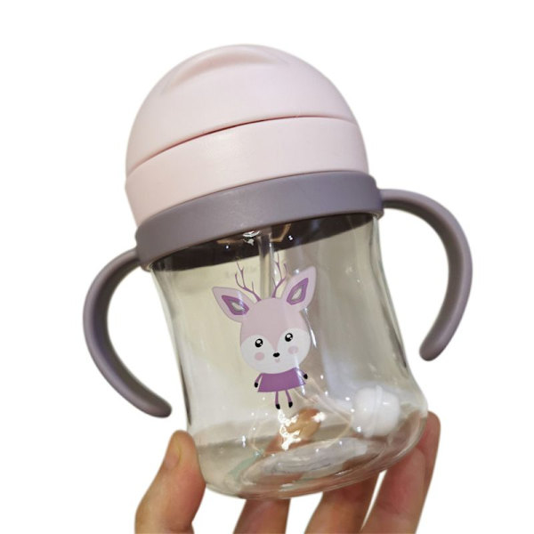 300 ml cartoon children's scale straw cup against suffocation