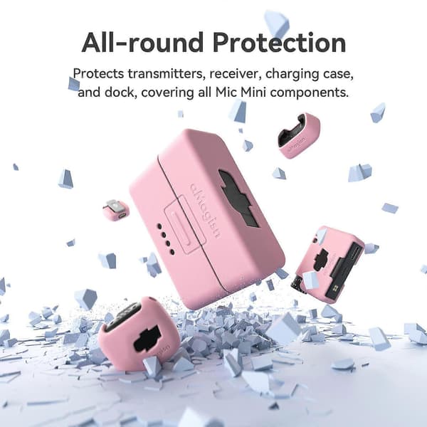 DJI Mic Mini aMagisn MP01 silikonisuojakotelo Not Specified 4 In 1 Pink