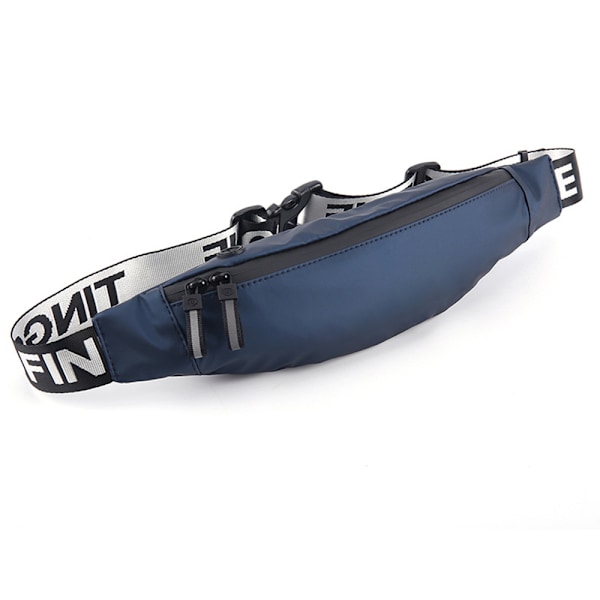 Leisure messenger bag Outdoor sports waist bag Running blue