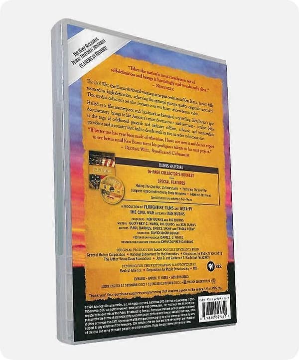 【YD】Ken Burns: Borgerkrigen (DVD, 6-disc sæt, 25-års jubilæumsudgave) engelsk version