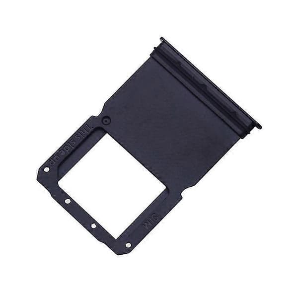 (Ny) For OnePlus 6T 2 x SIM-kortskuff (Jet Black) Jet Black