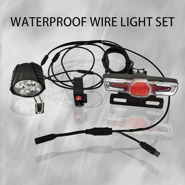【YD】For Bafang Mid-Motor Electric Bicycle LED Headlight E-Bike Front Lamp