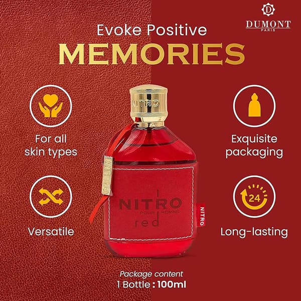 【YD】Nitro Red Dumont Edp Original 100 ml Parfyme Herreduft/