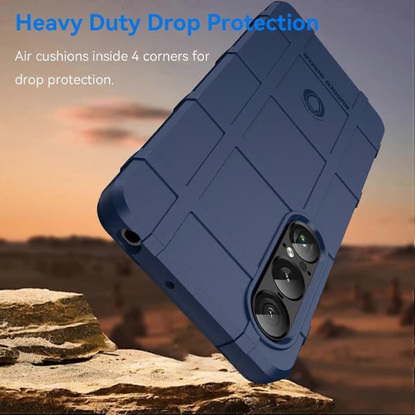 Full Dekning Støtsikkert TPU Telefondeksel Blue For Sony Xperia 1 VII