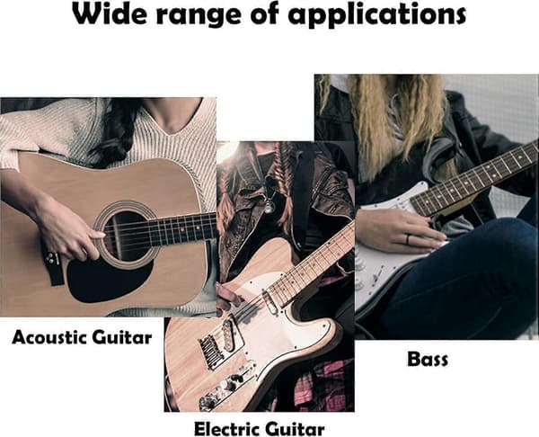 SQCLV 4 st gitarrremmar, justerbar akustisk och elektrisk basrem, akustiska elgitarrremmar för musikinstrument