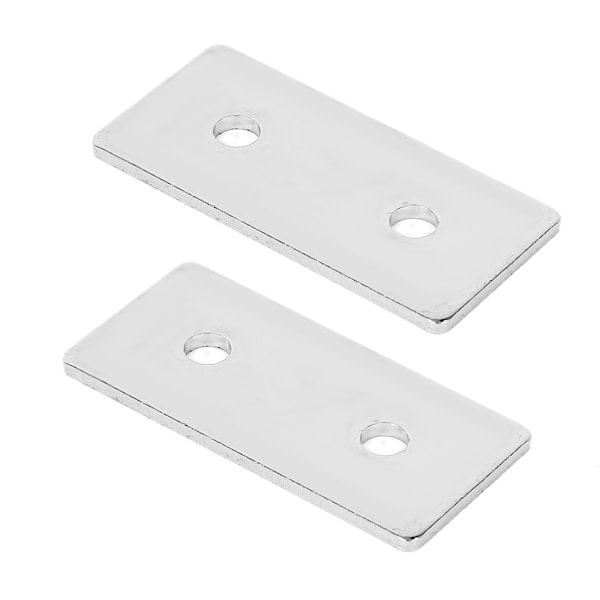 20-pakks Flat Mending Plates i Karbonstål - Reparasjonskoblinger for Aluminiumprofiler 2860