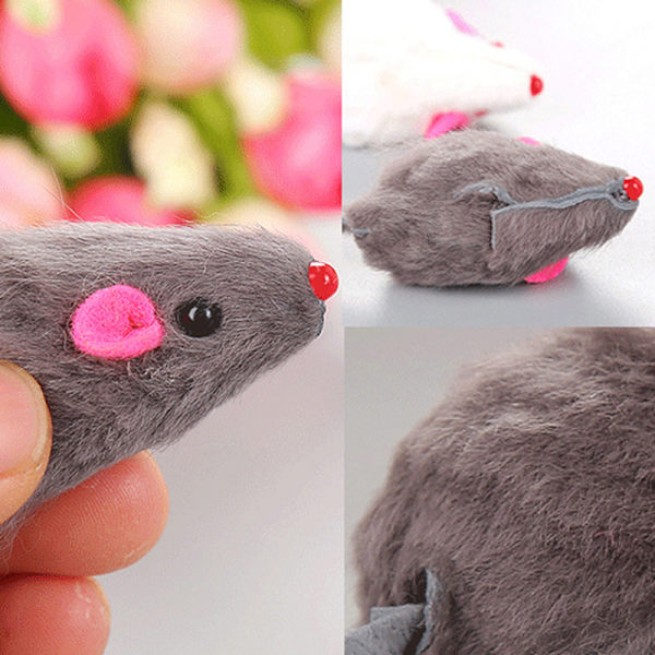 PCS Mouse Shape Cat Pet Lelu Pehmo kissan lelu Lemmikkitarvikkeita Simuloitu A2