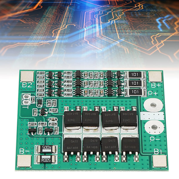 12V 40A Lithium Batteri Beskyttelseskort med Balance Ladningsfunktion